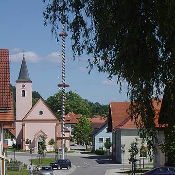 Dorfplatz von Eppenschlag, Bayerischer Wald