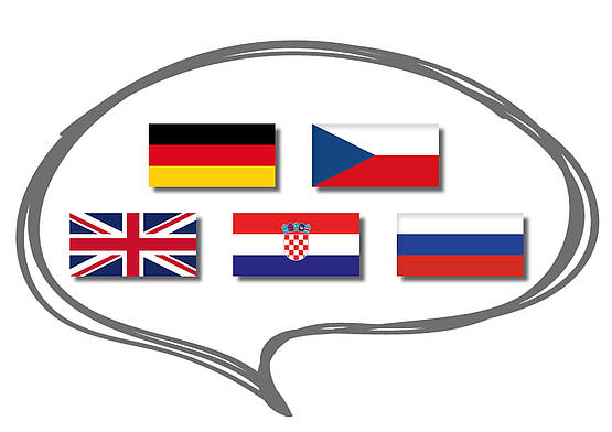 Ich spreche Deutsch, Tschechisch, Englisch, Serbokroatisch und Russisch