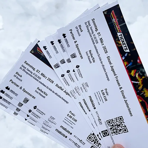 VIP Karten für IBU Junioren WM Gewinnerkarten für Gewinnspiel zur IBU Junioren WM im Hohenzollernbiathlonstadion