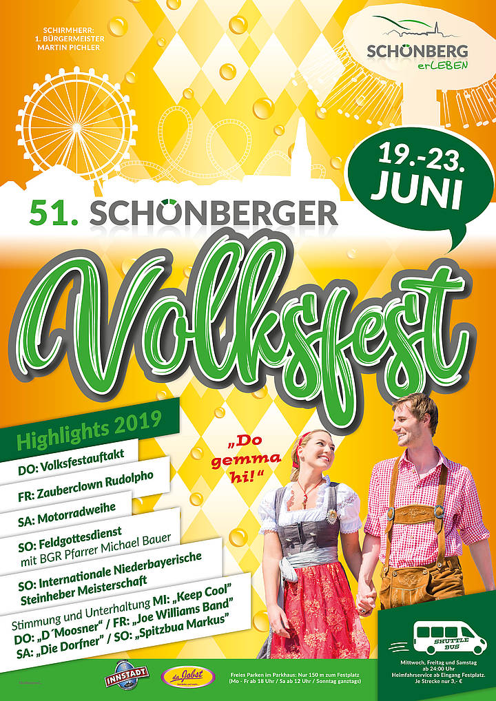 Plakat Volksfest Schönberg