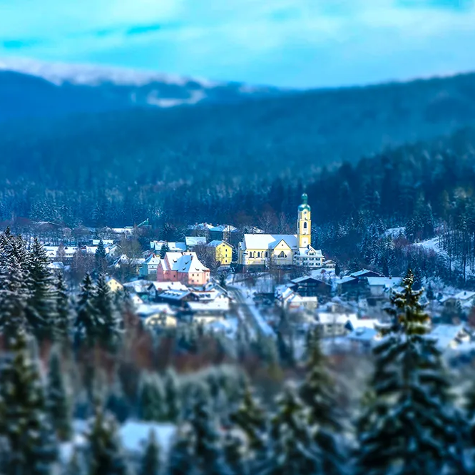 Winterliches Bayerisch Eisenstein