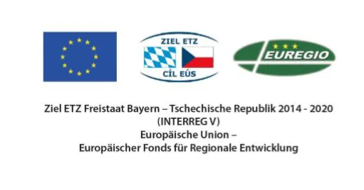 Europäische Union: Logo für Fördermittel für regionale Entwicklung Logo Förderprojekt