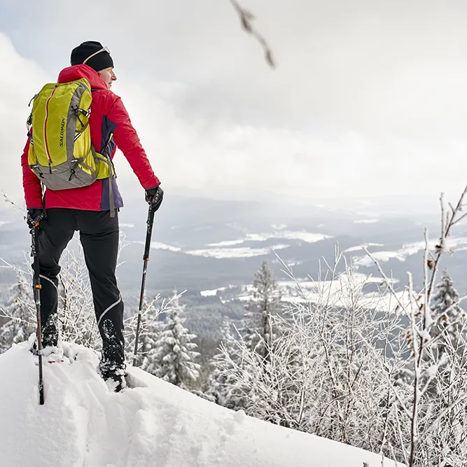 Schneeschuhwanderer