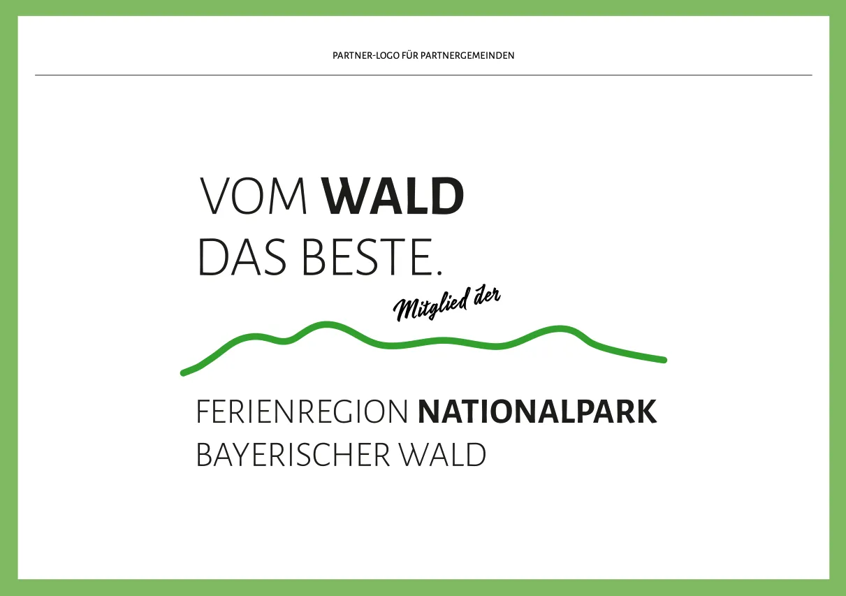 Bild- und Wortmarke für Kommunen innerhalb der Ferienregion Logo für Mitglieder der Ferienregion